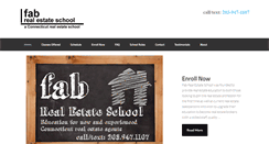 Desktop Screenshot of fabrealestateschool.com