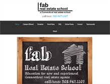Tablet Screenshot of fabrealestateschool.com